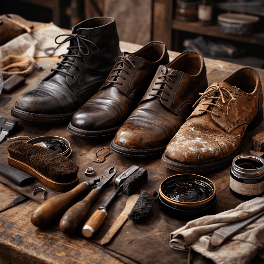 réparation de chaussures en cuir