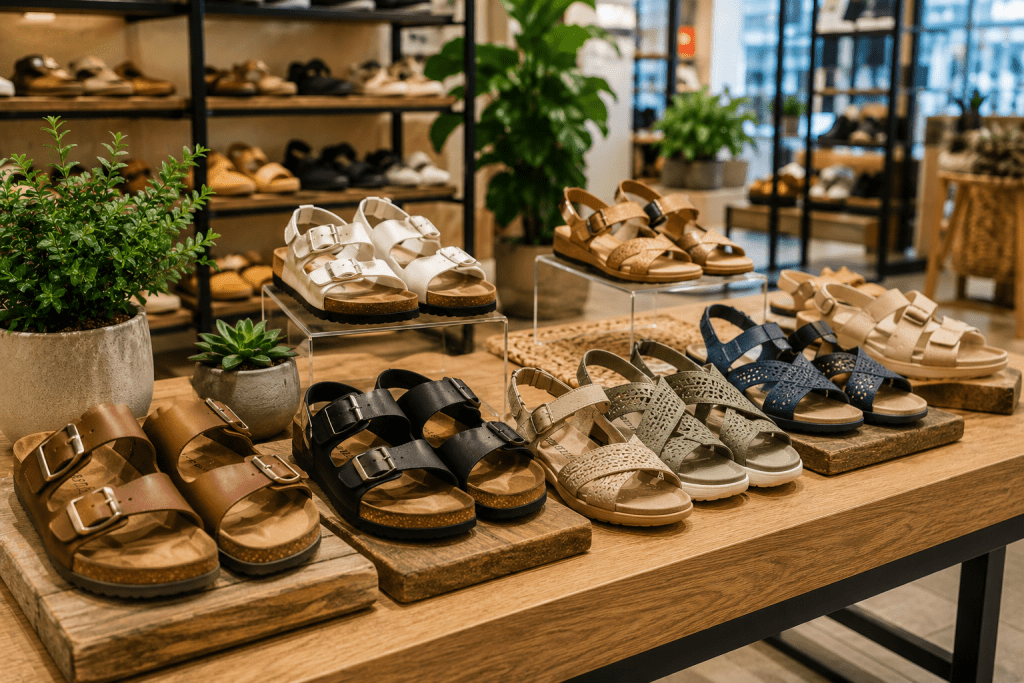 sandales confortables